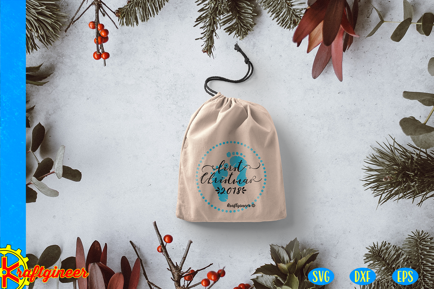 First Christmas SVG | Christmas SVG, DXF, EPS, Cut File
