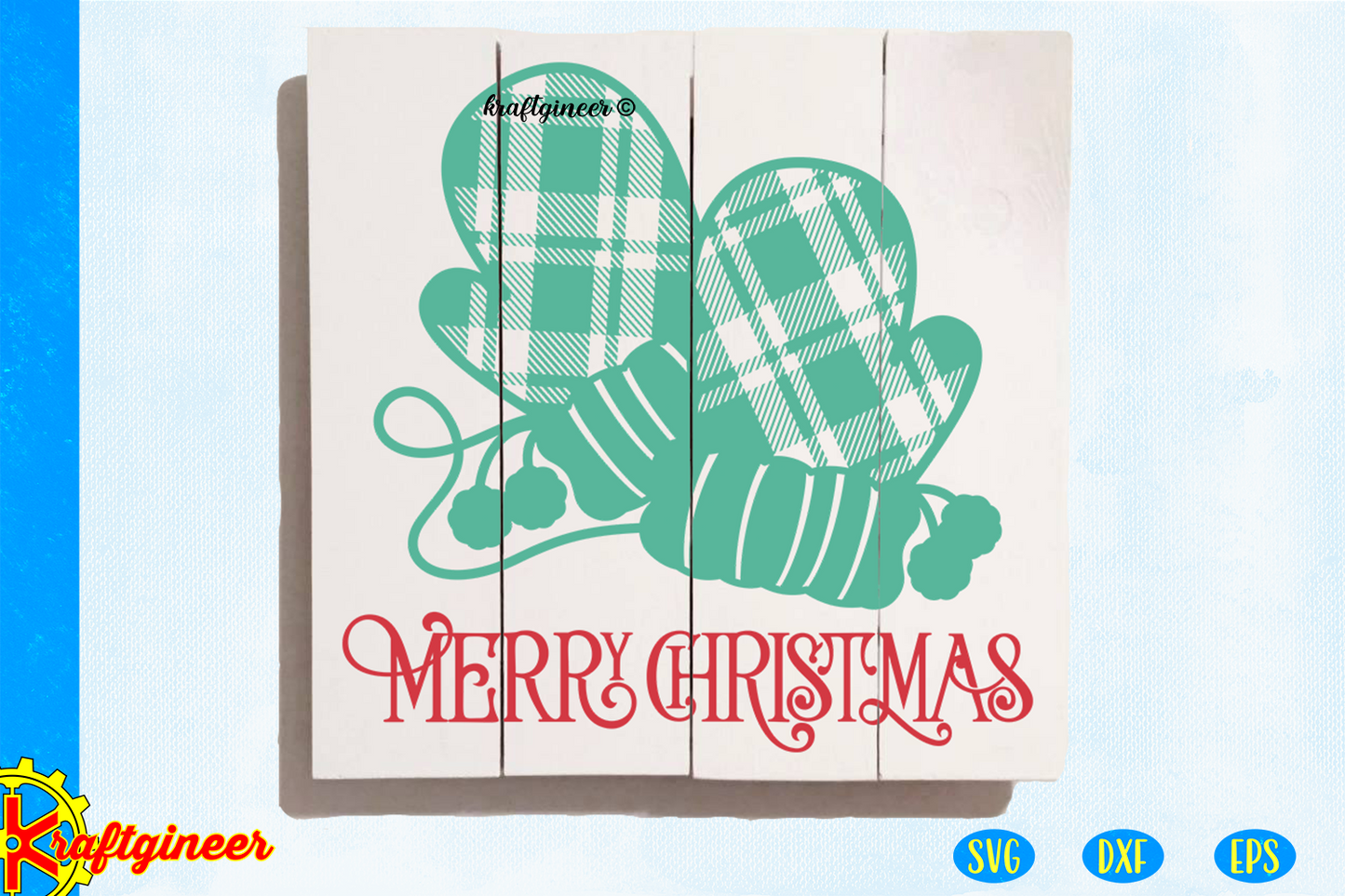 Plaid Christmas Mittens