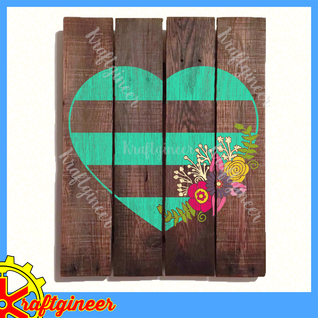 Stripes Flowers Heart