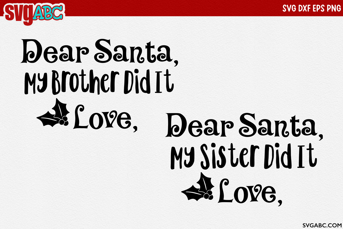 Dear Santa Siblings