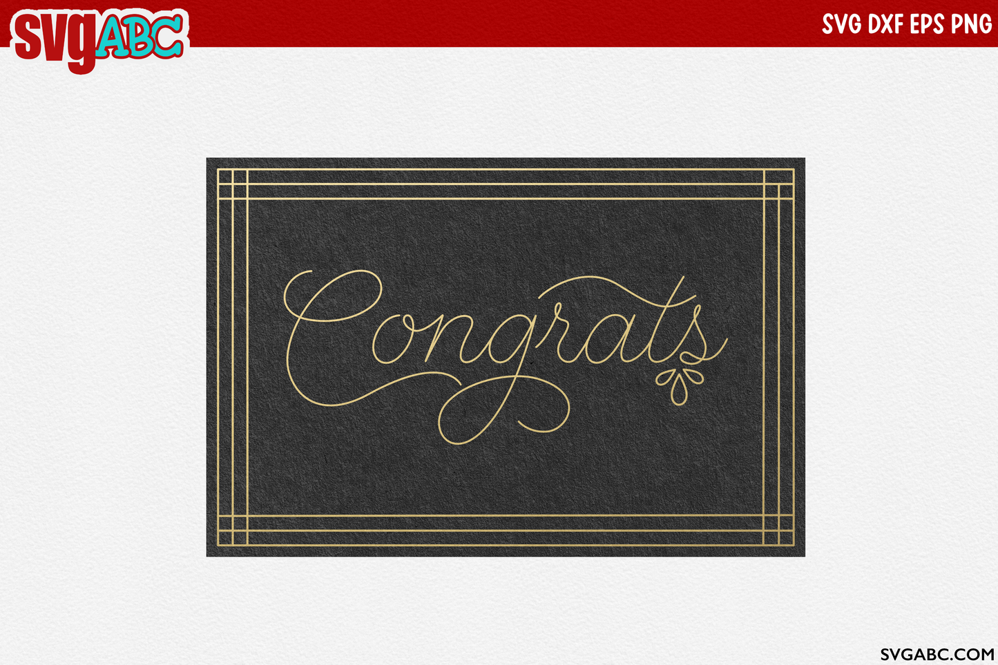 Single Line Congrats Card