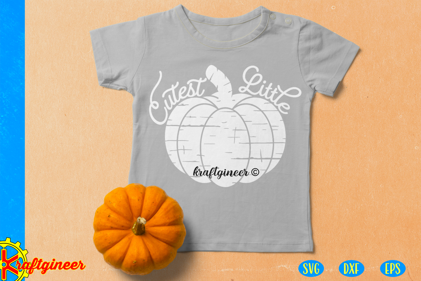 Distressed Cutest Little Pumpkin