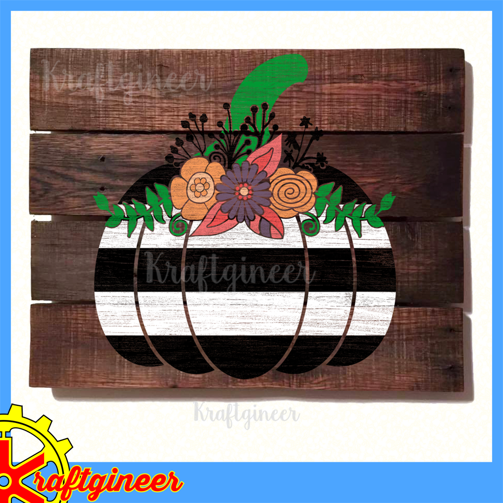 Pumpkin and Flowers